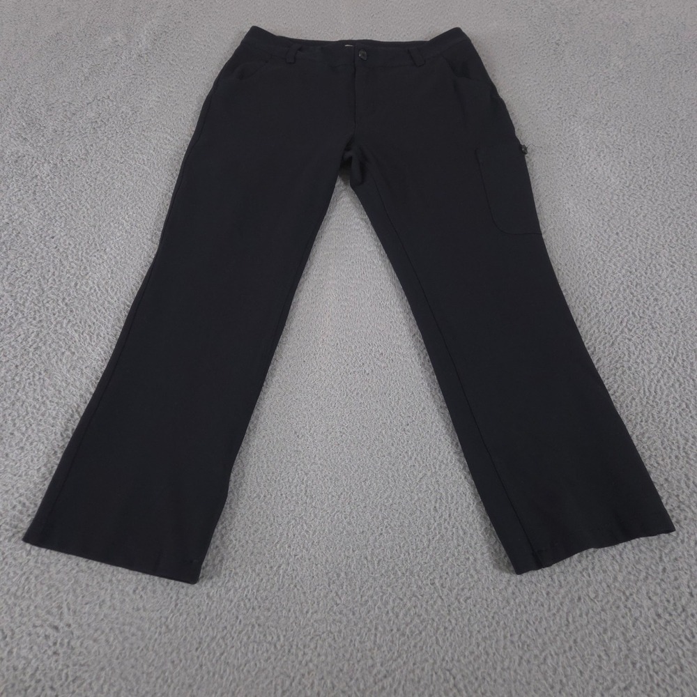 Duluth Trading Co Pants Women 8x31 Black Noga Classic Straight Leg Stretch Cargo
